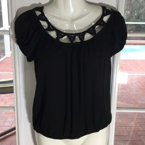 4 for $12 - SMALL Max Studio black cute dressy top